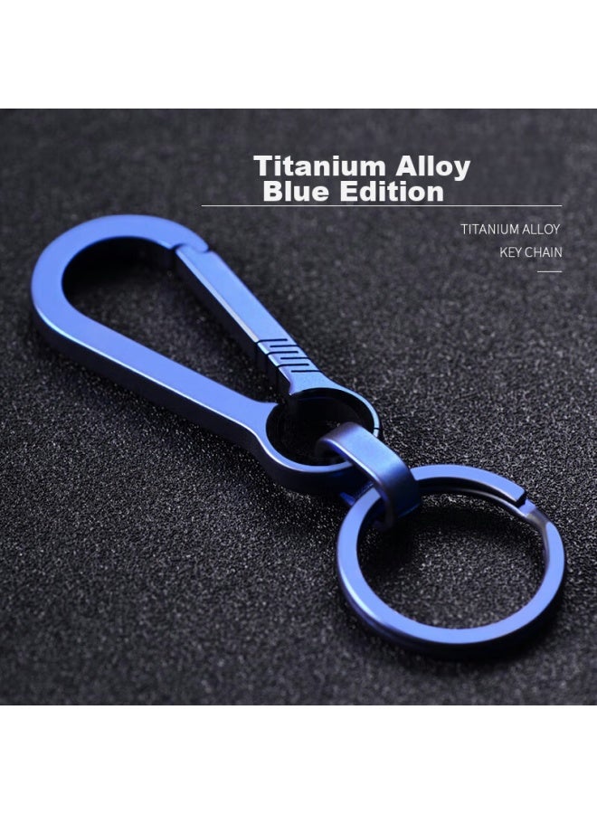 DiGallen Digalun Titanium Alloy Car Keychain Pendant, Men's Key Ring, Personalized Creative Waist-hanging, Simple Customization - Image 1