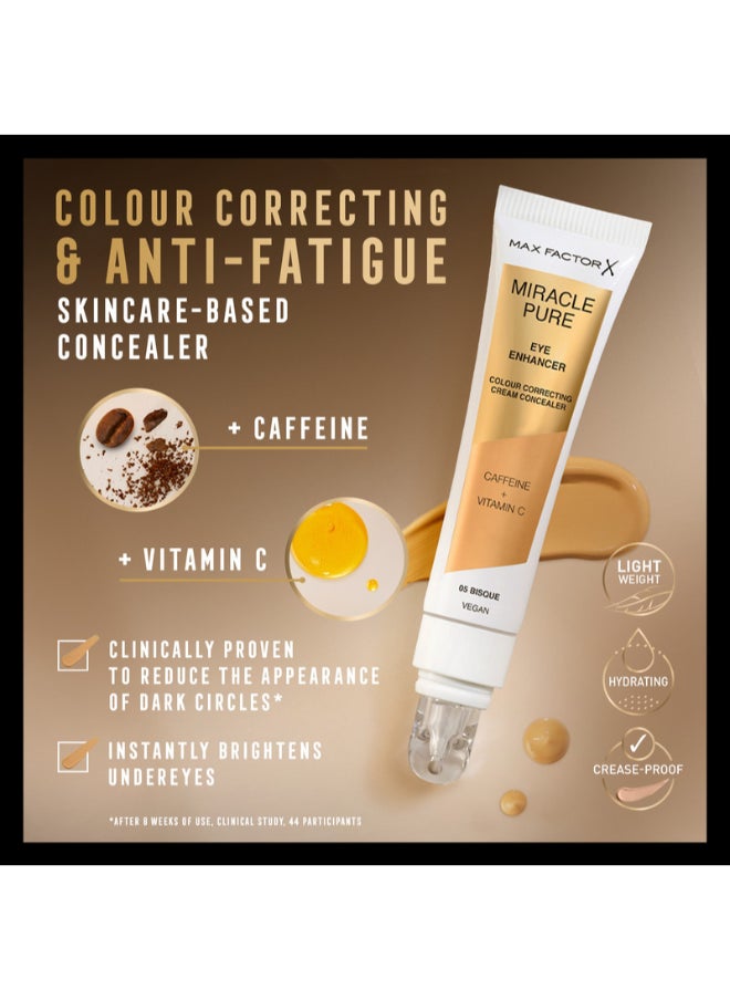 Max Factor - Miracle Pure Eye Enhancer - Colour-Correcting Concealer - 05 - Bisque, 10Ml - Image 1