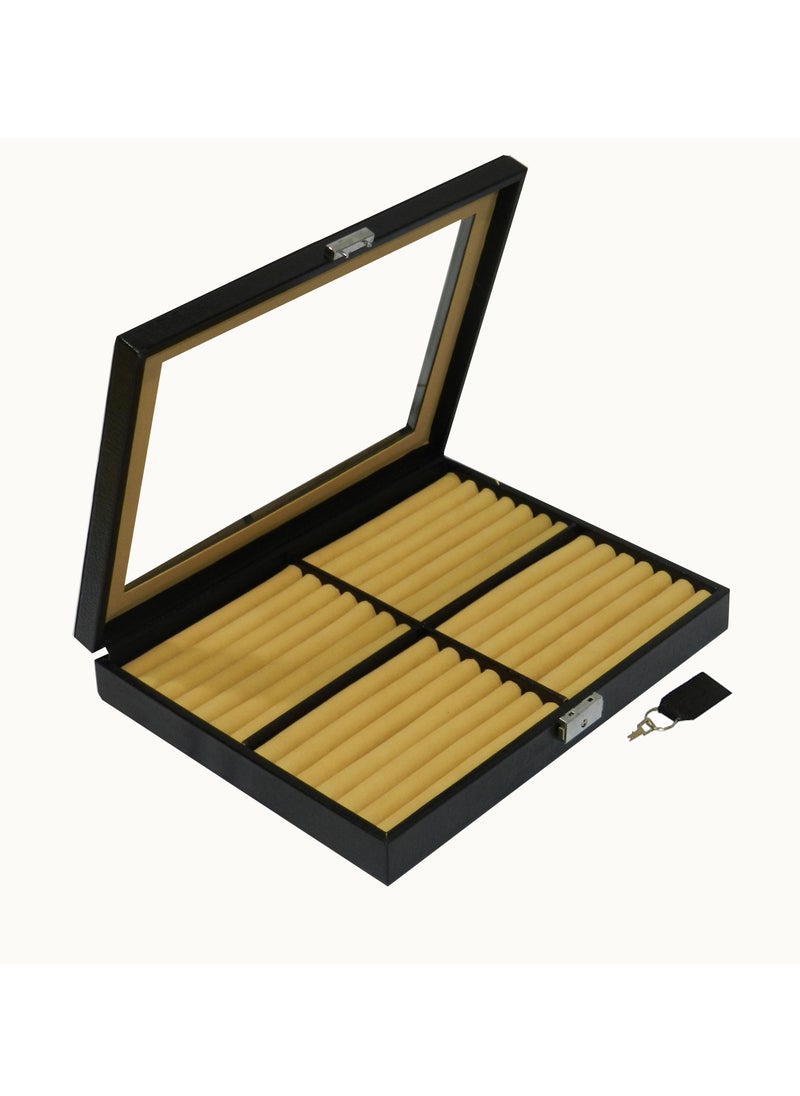 LAVERI LEATHER - Laveri Ring Storage Display Box with Ring Holder Showcase for Store Display, Jewelry Show & Home ~ Jewelry Tray Organizer - Image 1