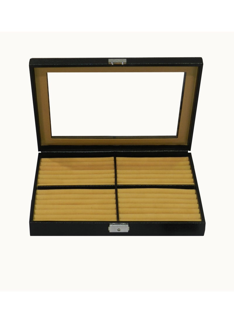 LAVERI LEATHER - Laveri Ring Storage Display Box with Ring Holder Showcase for Store Display, Jewelry Show & Home ~ Jewelry Tray Organizer - Image 1