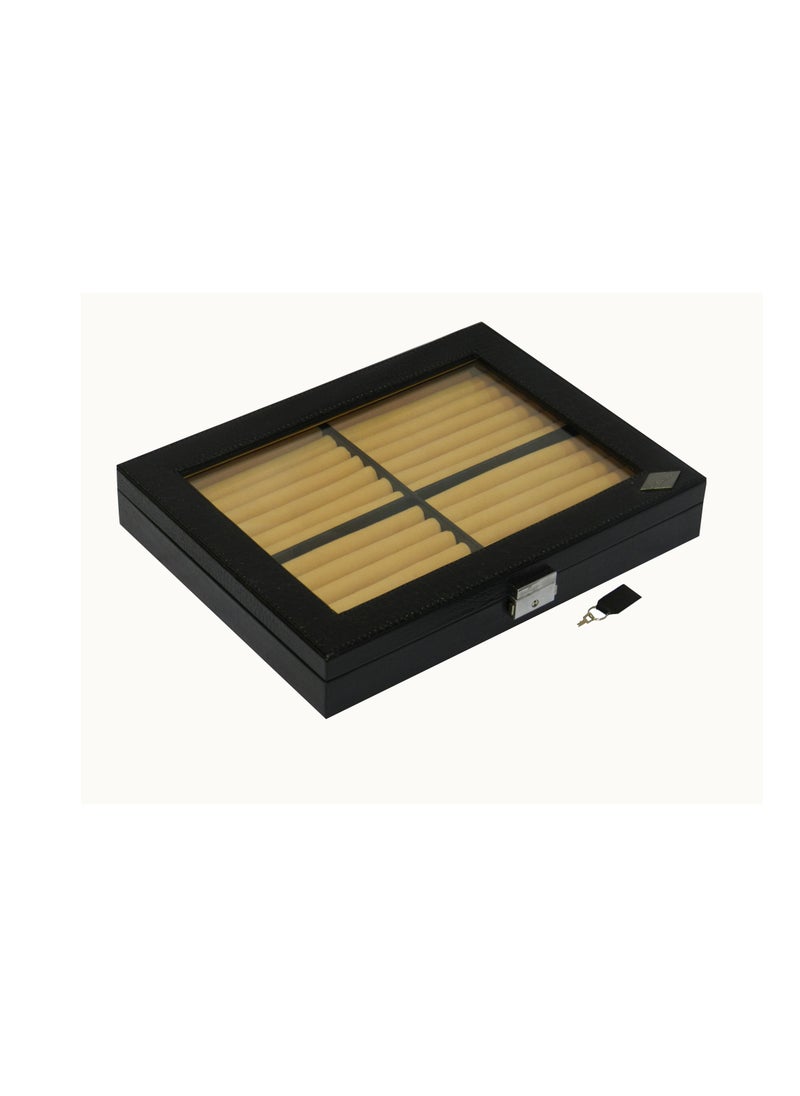 LAVERI LEATHER - Laveri Ring Storage Display Box with Ring Holder Showcase for Store Display, Jewelry Show & Home ~ Jewelry Tray Organizer - Image 1