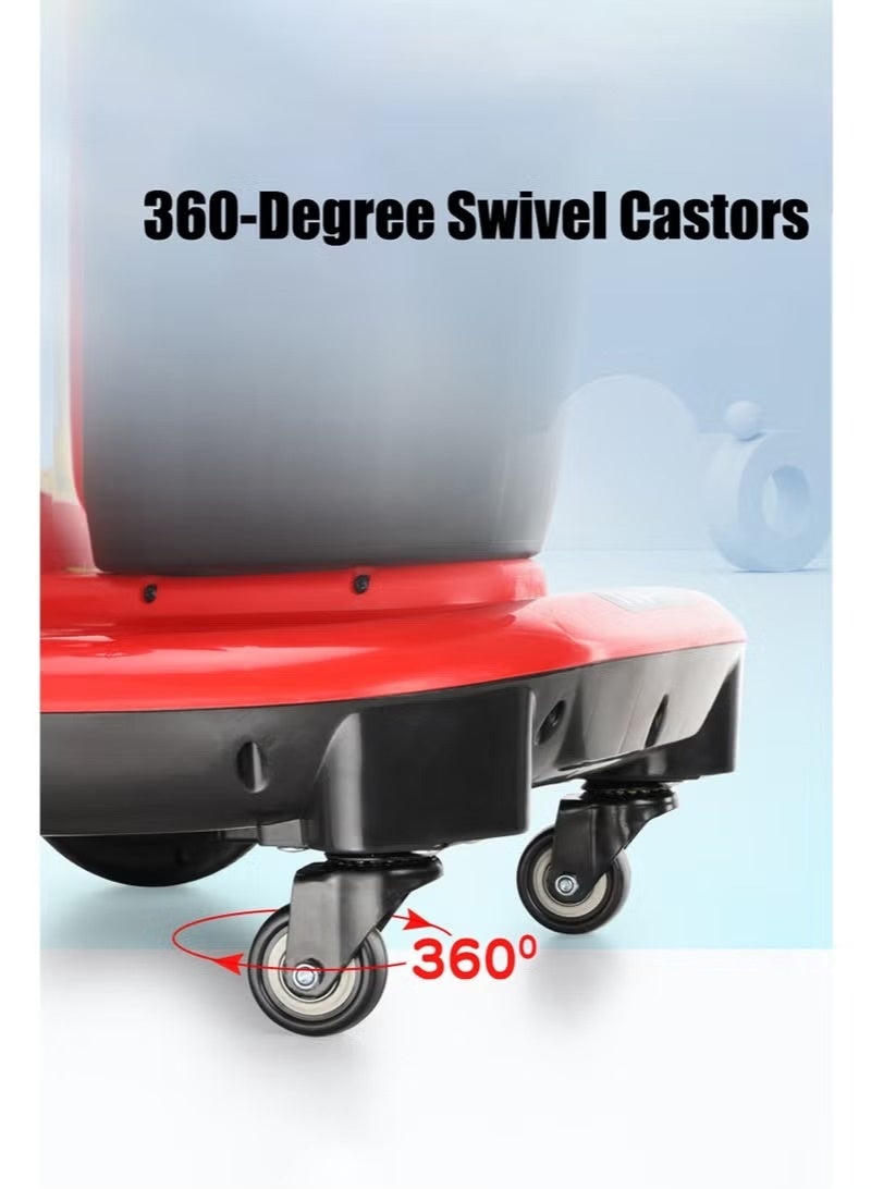 HooToo Smart electric scooter for kids with remote control and music, colorful LED lights - comfortable seat with backrest, smart foot pedal steering system, electric motor at safe speed (5-10 km/h), fast charging (3-5 hours) for up to 2 hours of fun, 4 durable wheels with a balancing system for maximum stability and safety, suitable for children aged 2 to 8 years - ideal for home, gardens, parks and entertainment venues. - Image 3