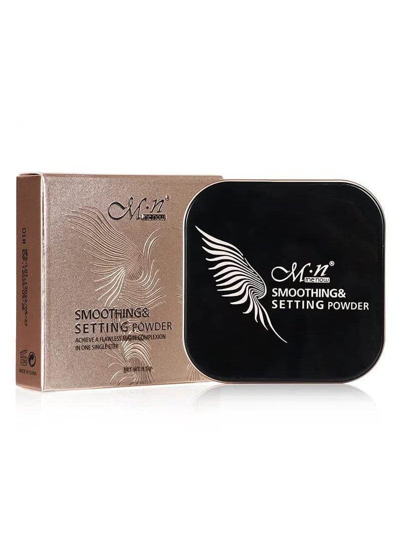Me Now MENOW Matte Face Setting Powder Lightweight and Long Lasting Oil Control Smoothing Pressed Powder for All Skin Tones 