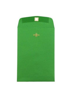Envelopes.com Luxpaper 6 X 9 Open End Envelopes | Clasp | Holiday Green | 80Lb. Text | 100 Qty  - Image 1
