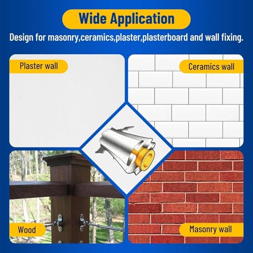Kenbry Drywall Anchor Repair Kit,1.96' x 39.37' Patch Easy Cut for Fast Loose Anchors Fix, No Need to Redrill or Fill, Ideal for Most of Surfaces - Image 5
