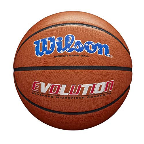 WILSON Evolution Indoor Game Basketball - USA, Size 7 - 29.5" - Image 1