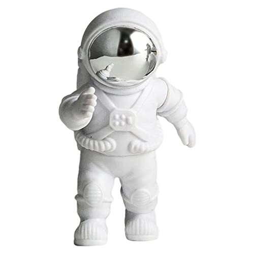 HEAVY DRIVER® Astronaut Figure Statue Figurine Sculpture Home Office Decoration Silver B - Image 2