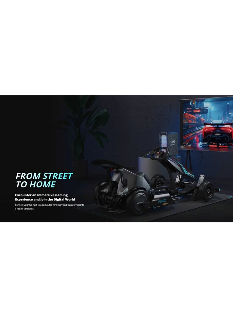 Segway GoKart Pro 2 Electric Racing Kart – 26.7 MPH Top Speed, 15.5 Miles Range, 4800W Max Power, 360° Haptic Feedback, Twin-Cylinder Engine Sound, 4 Driving Modes | Smart Performance Go Kart for Adults & Teens - Image 5