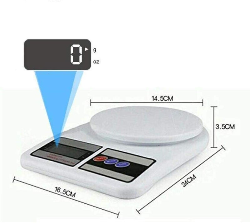 Desi BAE Multipurpose Portable Electronic Digital Food Weighing Scale Weight Machine for Kitchen Kitchen scale fitness scale Home and Baking 3 Gm 10 Kg with Back Light Model 1 - Image 5