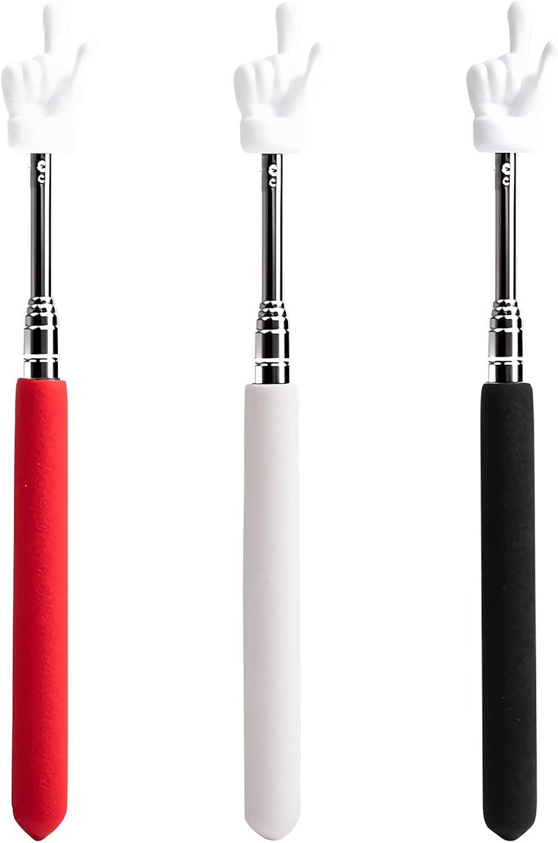 3Pcs Telescopic Teacher Pointer Stick, Extendable Hand Pointer for Classroom Presentation, Ideal for Elementary School & Kindergarten - Image 1