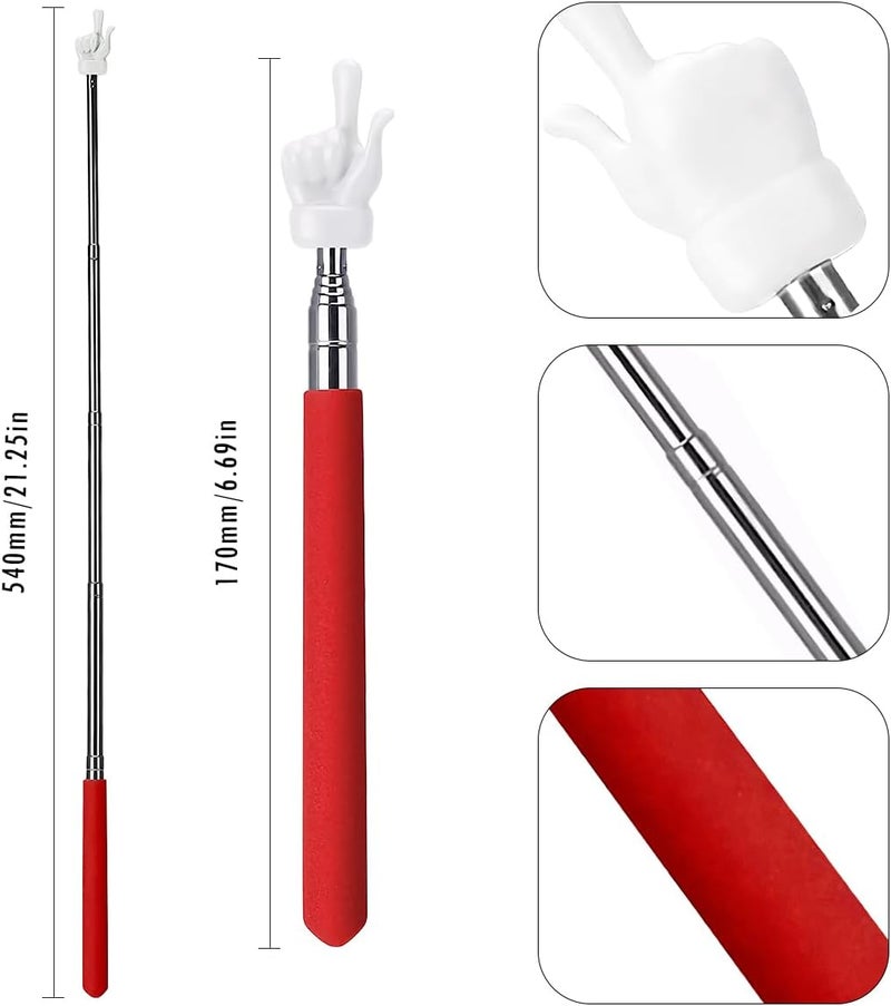 3Pcs Telescopic Teacher Pointer Stick, Extendable Hand Pointer for Classroom Presentation, Ideal for Elementary School & Kindergarten - Image 3