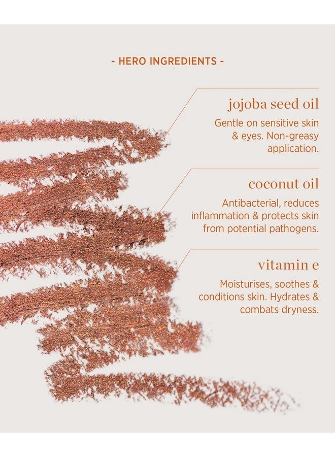 Ere Perez - Natural Jojoba Eye Pencil | Gentle, Soothing, Hydrating, Smooth, Blendable | Coconut Oil, Vitamin E |Vegan, Cruelty-Free, Clean Beauty (Bronze) - Image 5