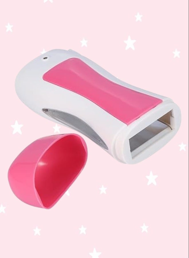PYRON Depilatory Roll On Electric Wax Heater White/Pink - Image 3
