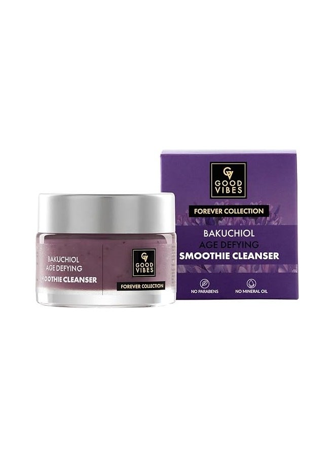 Good Vibes Good Vibes Bakuchiol Age Defying Smoothie Cleanser, 45 g | Evens Skin Tone | Boosts Collagen | Refines Skin Texture | Mineral Oil Free, Paraben Free, Sulfate Free  - Image 1