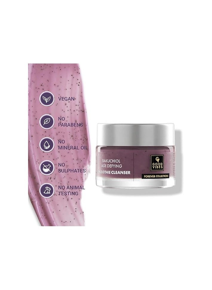 Good Vibes Good Vibes Bakuchiol Age Defying Smoothie Cleanser, 45 g | Evens Skin Tone | Boosts Collagen | Refines Skin Texture | Mineral Oil Free, Paraben Free, Sulfate Free  - Image 4