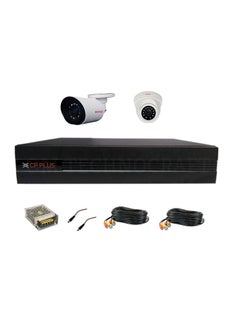 CP PLUS Cp Plus 4 CH Cosmic DVR Combo with CP Bullet Cam Cosmic 2.4 MP 1 Nos, CP Dome Cosmic Cam 2.4 MP 1 Nos,Power Supply 1 Nos,DC/BNC, Wire 18 mtr*2  - Image 1
