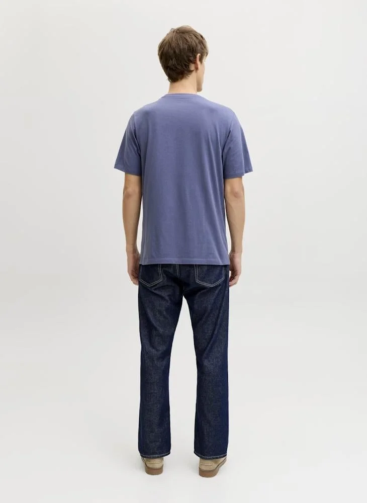 JJ Rebel Logo Regular Fit Crew Neck T-Shirt