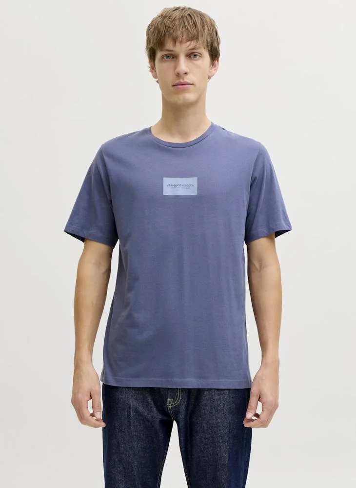 JJ Rebel Logo Regular Fit Crew Neck T-Shirt