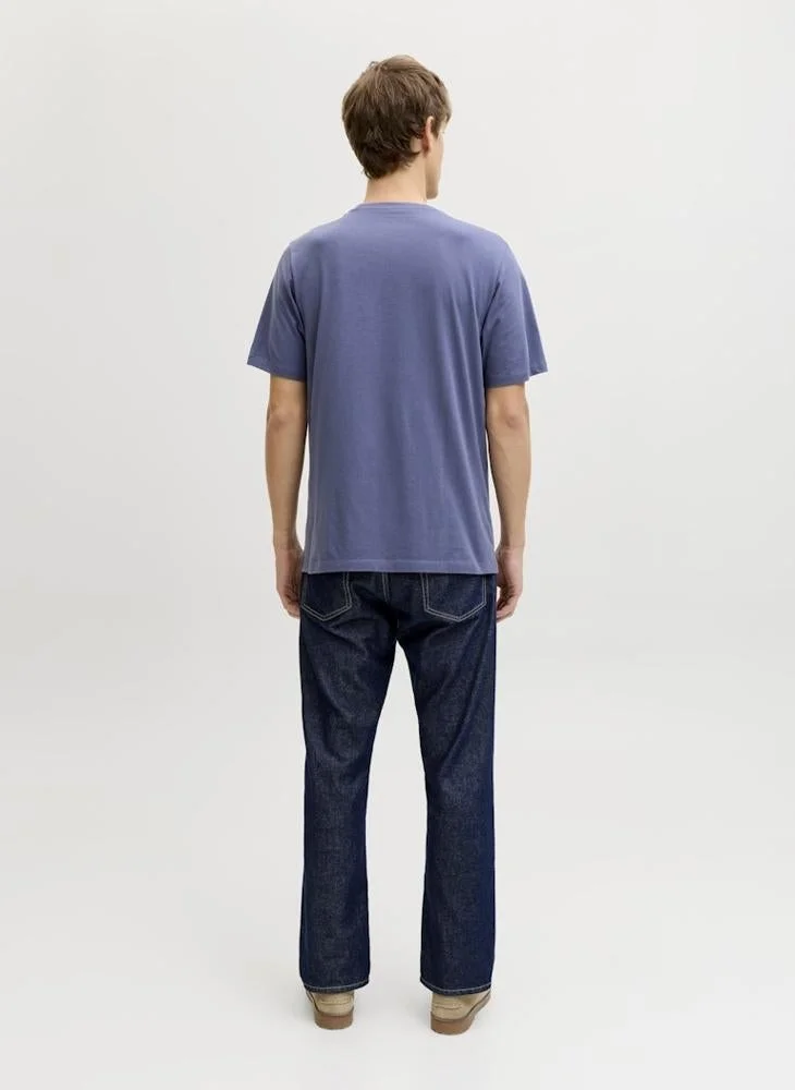 جاي جاي ريبل تيشيرت جريبدوك بأكمام قصيرة وياقة مستديرة