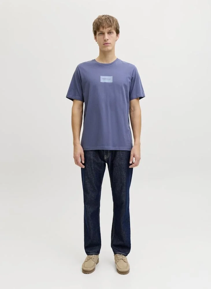 JJ Rebel Logo Regular Fit Crew Neck T-Shirt