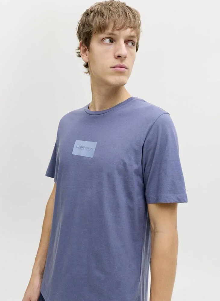 JJ Rebel Logo Regular Fit Crew Neck T-Shirt