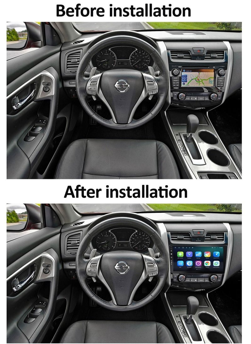 RAYMOS Nissan Altima 2013 To 2015 Android Screen 4GB RAM Support Apple Carplay Android Auto Wireless QLED Touch Screen AHD Camera Included SIM Card Support Bluetooth Offline Online Maps Support 10 Inch  - Image 2