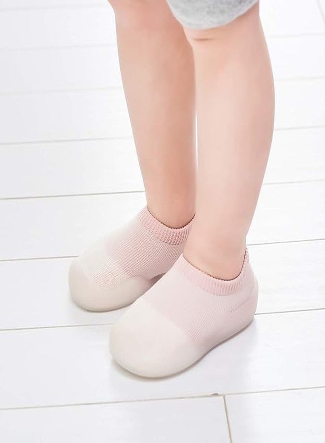 STESHWK Multicolor Plain Cotton and Antislip Silicon Rubber base Shoes Cum Socks For Kid's, Soft Sole Baby Shoes, Breathable Socks Shoes (Multicolor) - Image 5