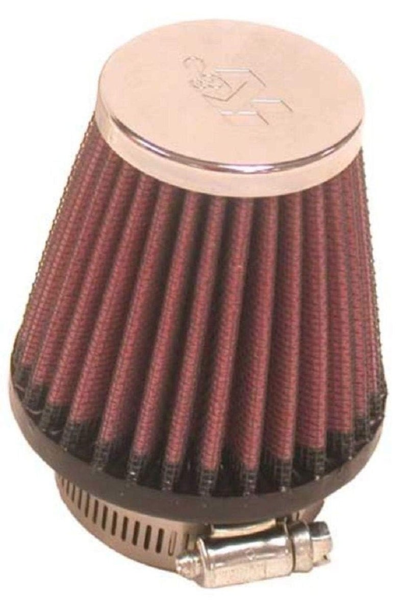 K+N K&N High-Flow Original Lifetime Universal Clamp-On Air Filter:Performance, Premium, Washable: Flange Diameter: 1.875 In, Filter Height: 3 In, Flange Length: 0.625 In, Shape: Round Tapered, RC-1090 - Image 2