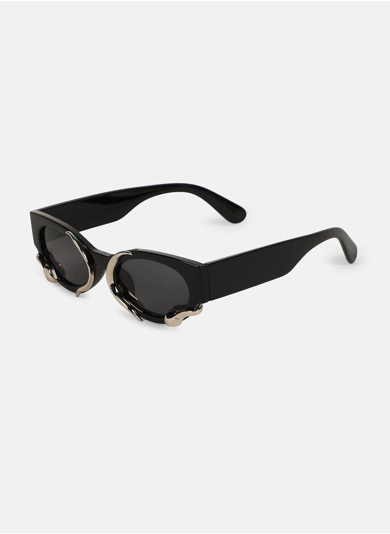 Haute Sauce Polarized Full Rim Oval Sunglasses For Women  - Image 5