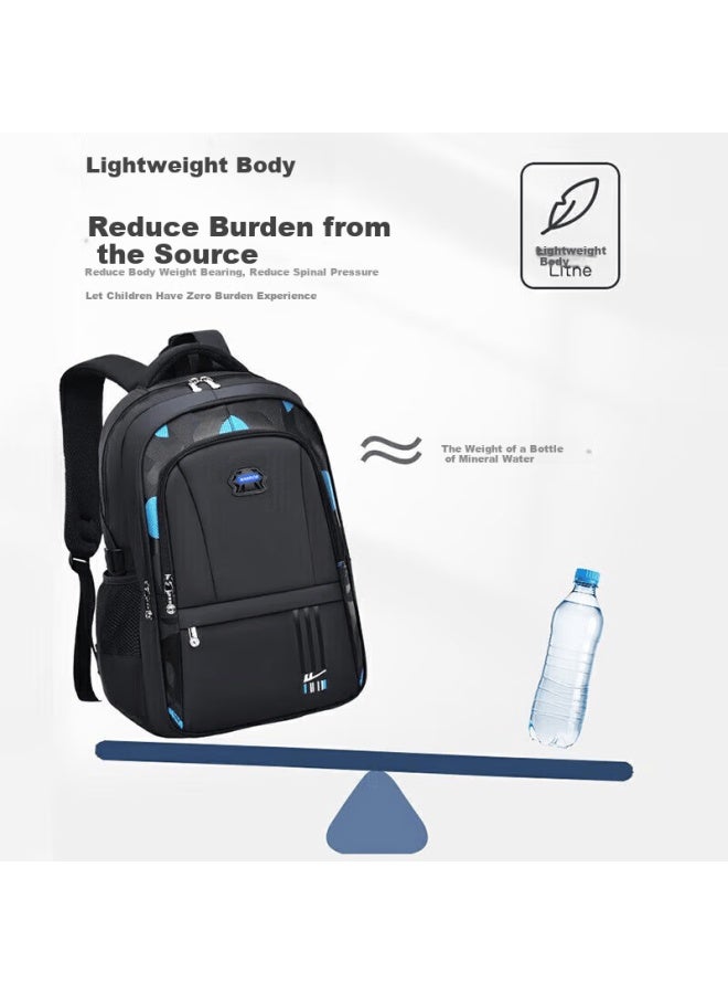 Pull Back Huili Schoolbag For Primary School Boys, Stylish Large Capacity Backpack For Grades 4-6, New Lightweight Double Shoulder Bag For Middle School Students - Image 3