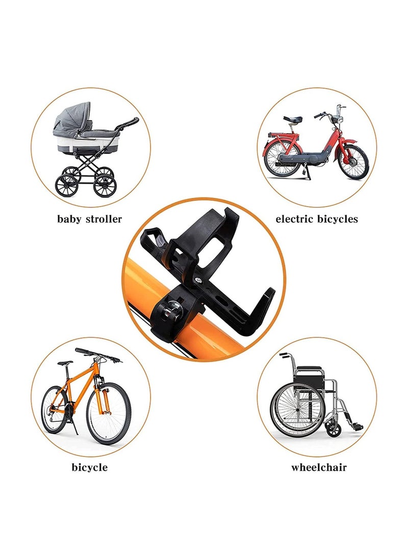 SYOSI - Bike Water Bottle Holder, Universal Bike Cup Holder, 360 Degree Rotating Bike Water Bottle Cage, Water Bottle Holder for Bike Stroller Walker Bike Pramss Wheelchairs, 1 Pack - Image 1