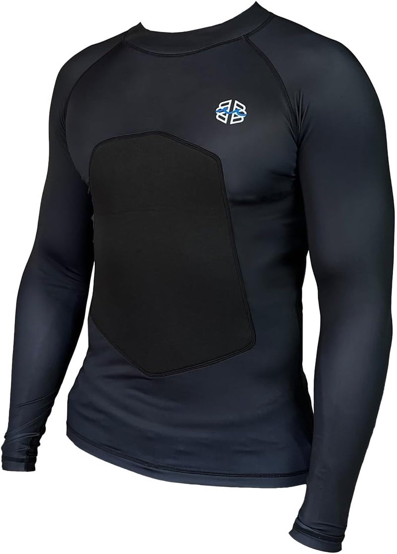 Ribby SPF 50+ Padded Rash Guard for Surfing, Boogie, Scuba - Image 2