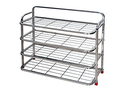AXANIO Steel Shoe RackMultipurpose Heavy Metal Designer Show StandWardrobe Storage Racks