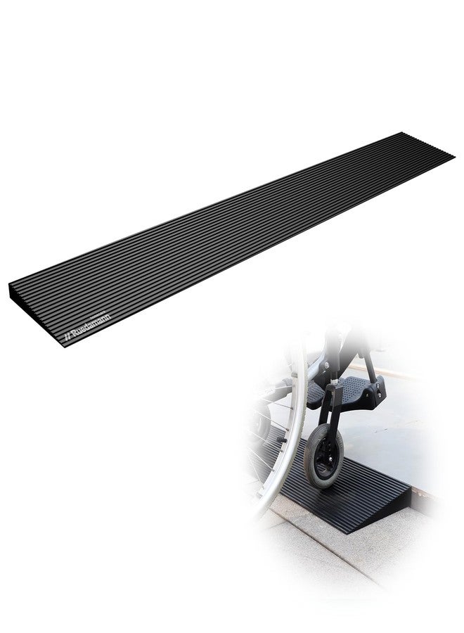 Ruedamann 3300 lbs Threshold Ramps for Doorways, 0.6" Rise Rubber - Image 1