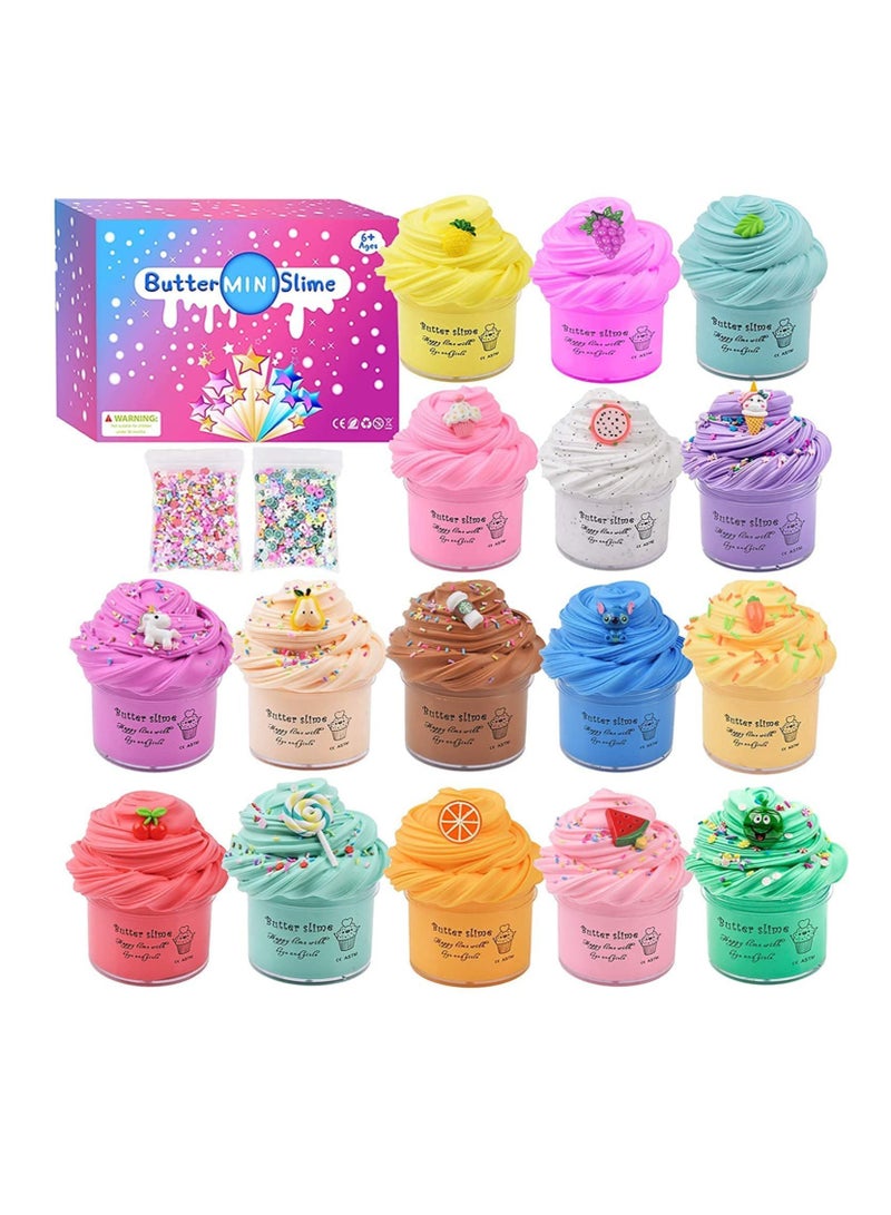 ليدين Slime Kit,Super Soft & Non-Sticky,Stress Relief Toy Scented Sludge Toy for Kids Education,Party Favor,Gift and Birthday - Image 1