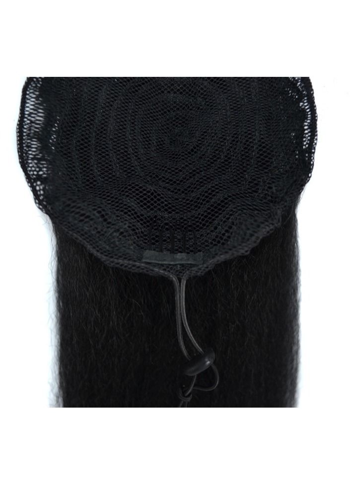 Estelle Wig Ponytail Long Curly Hair Ponytail Fluffy Explosive Head Wig Ponytail Corn Silk African Ponytail Color No 1 - Image 3