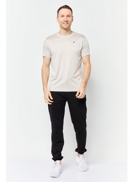 RBX Men Sportswear Fit Short Sleeves Training T-Shirt, Stone  - Image 4