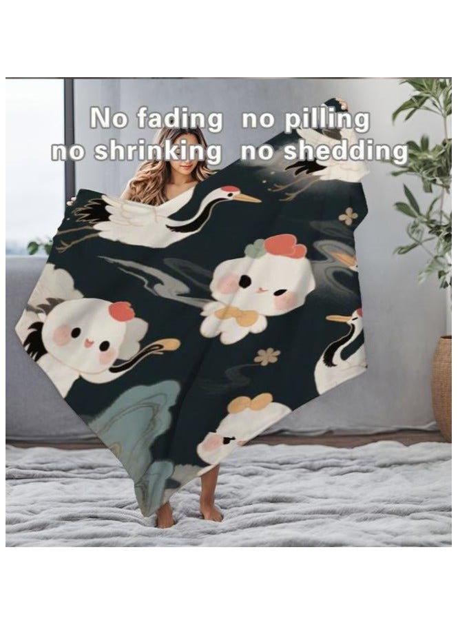 عام بطانية رقيقة من الفانيلا (دافئة ومريحة، ومناسبة للنوم واستخدام الألعاب وإزالة الغبار ومقاومة للرمل) 150 سم * 200 سم - 804 - Image 1