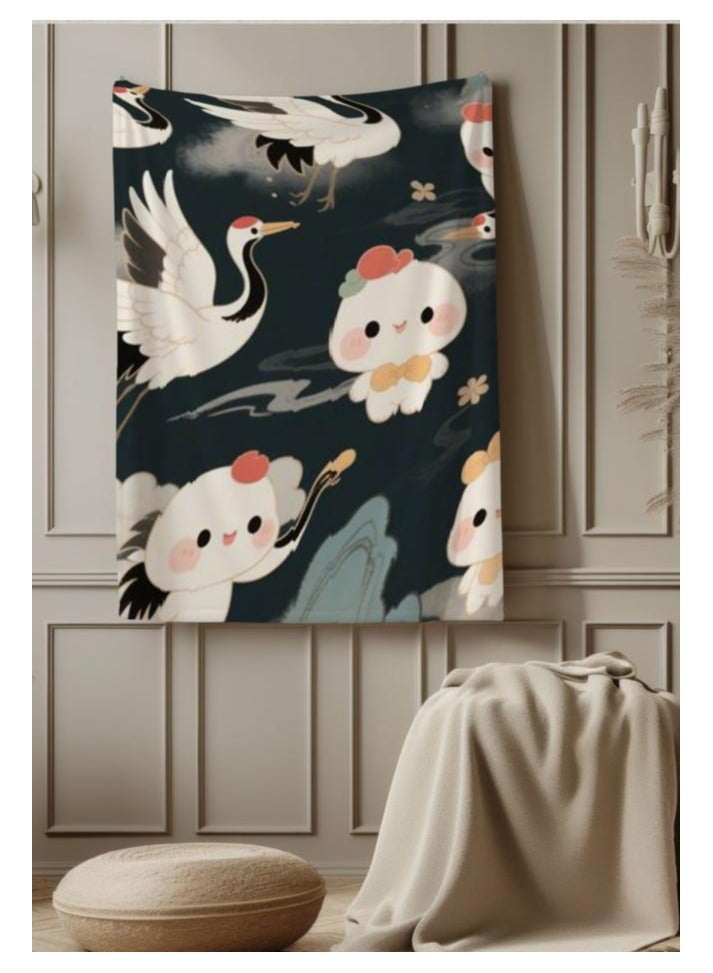 عام بطانية رقيقة من الفانيلا (دافئة ومريحة، ومناسبة للنوم واستخدام الألعاب وإزالة الغبار ومقاومة للرمل) 150 سم * 200 سم - 804 - Image 4