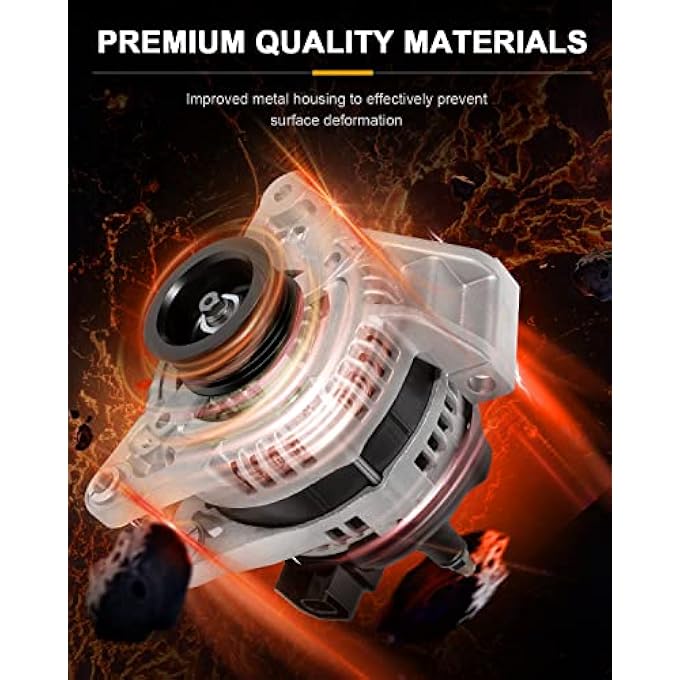 ROADFAR New Alternator Replacement for Buick Lucerne 2006-2011, for Cadillac DTS 2006-2011 4.6L 11178 - Image 2