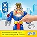 imaginext FisherPrice Imaginext DC Super Friends Superman Toy Insider Exo Suit 12Inch Robot with Lights Sounds for Kids Ages 3 Years - Image 4