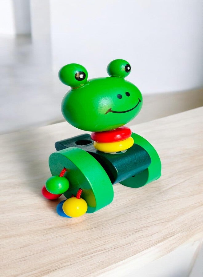 MarvelStore Wooden Animal Push Along Toy for Toddlers | Colorful Walking with Rolling Beads | Sturdy and Fun Baby Pushing Walker Toy for Early Development and Motor Skill Kids(Multicolor)(M-7) - Image 2