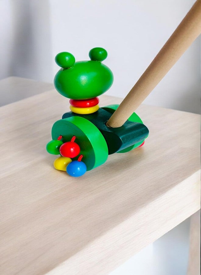 MarvelStore Wooden Animal Push Along Toy for Toddlers | Colorful Walking with Rolling Beads | Sturdy and Fun Baby Pushing Walker Toy for Early Development and Motor Skill Kids(Multicolor)(M-7) - Image 4