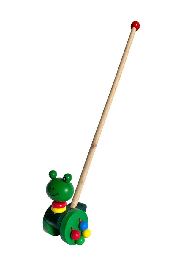 MarvelStore Wooden Animal Push Along Toy for Toddlers | Colorful Walking with Rolling Beads | Sturdy and Fun Baby Pushing Walker Toy for Early Development and Motor Skill Kids(Multicolor)(M-7) - Image 1