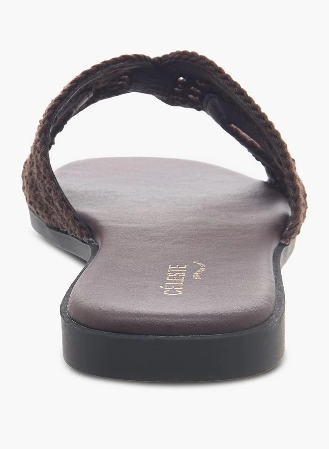 Celeste BROWN Women Slip-On Sandals for Women | Best Price UAE