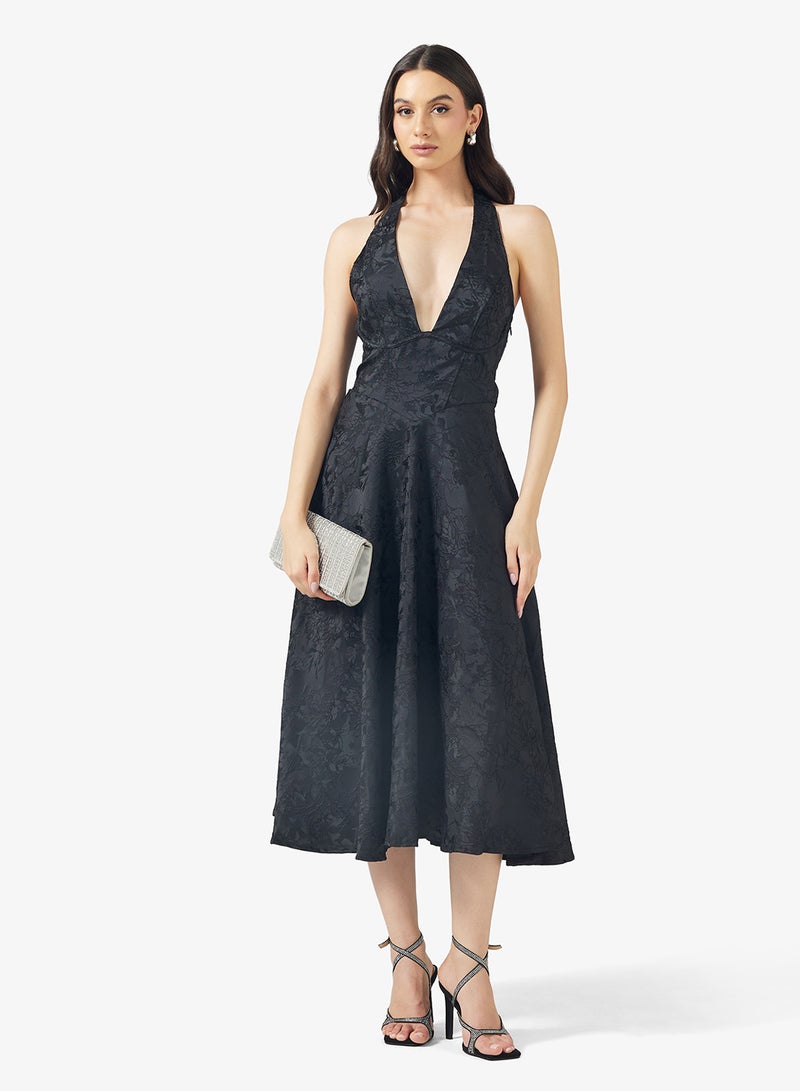 ايلا فستان صيفي بياقة هالتر - Image 1