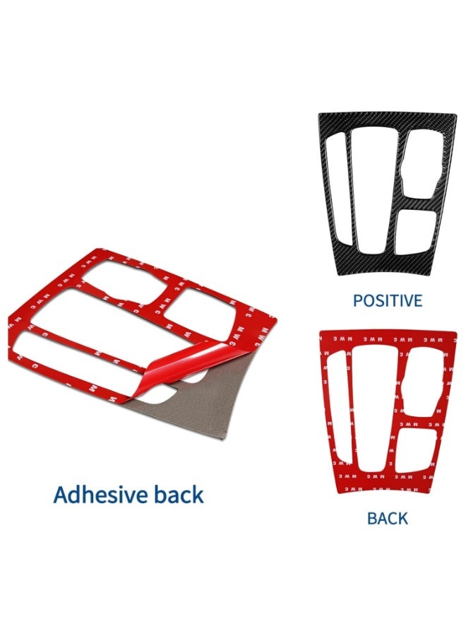 7Cylinder Center Console Panel Cover Trim Compatible with BMW X5, F15, X5M, F85, X6, F16, X6M, F86 (2014-2019) - Black. - Image 5