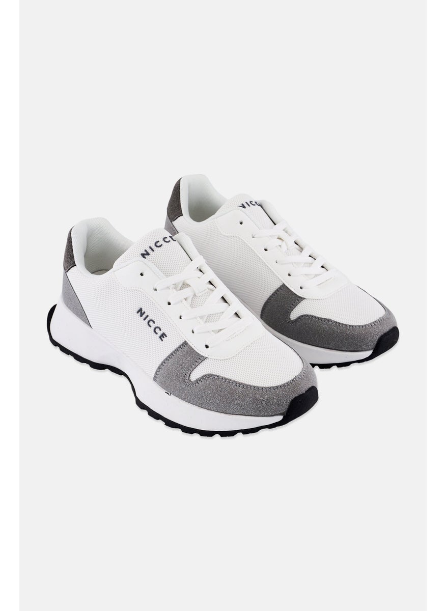 Nicce - Men Bazino Training Lace Up Sport Shoes, White - Image 1