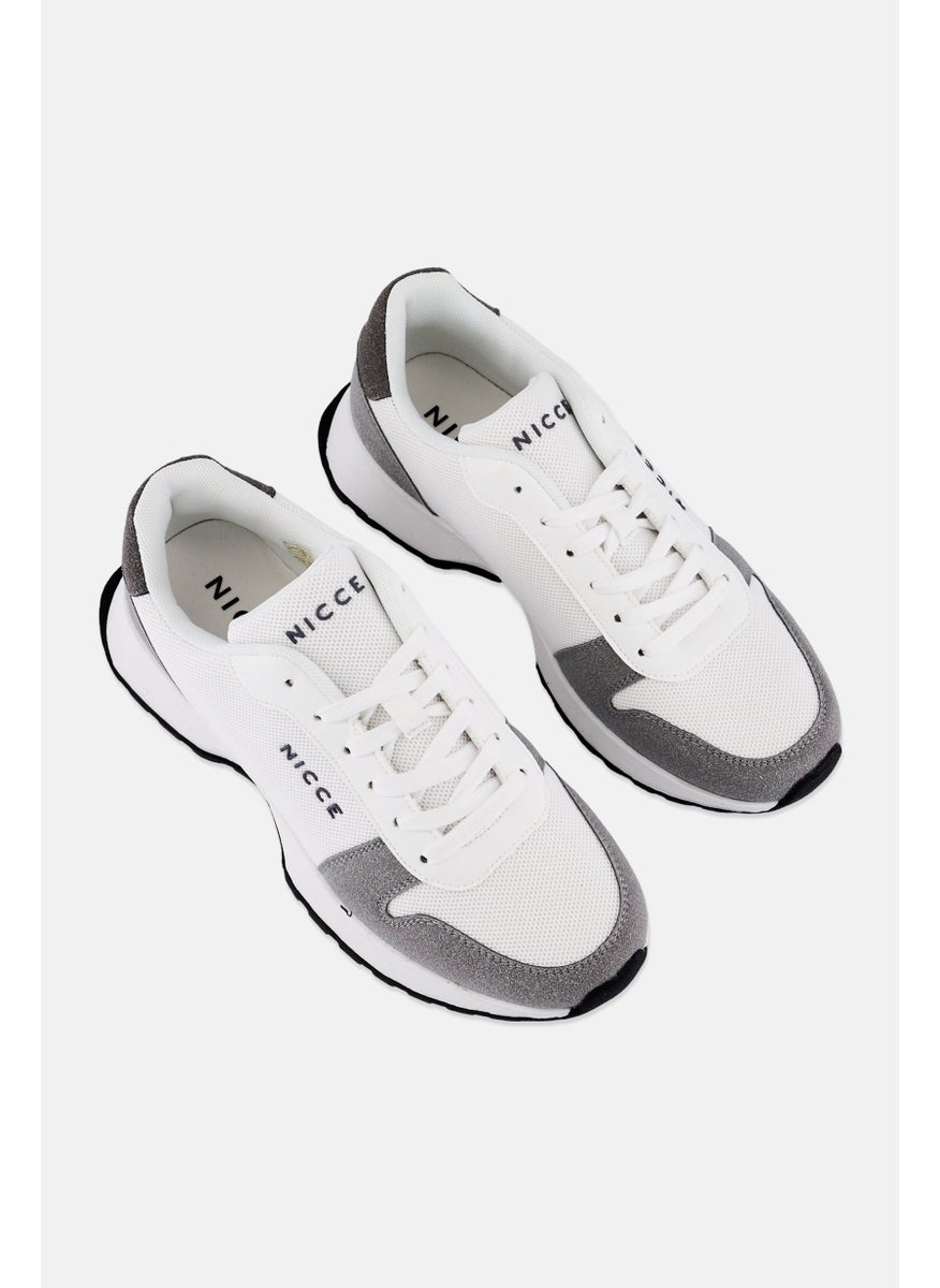 Nicce - Men Bazino Training Lace Up Sport Shoes, White - Image 1