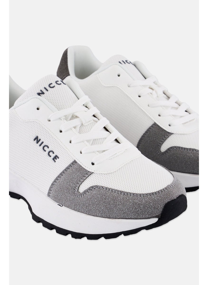 Nicce - Men Bazino Training Lace Up Sport Shoes, White - Image 1